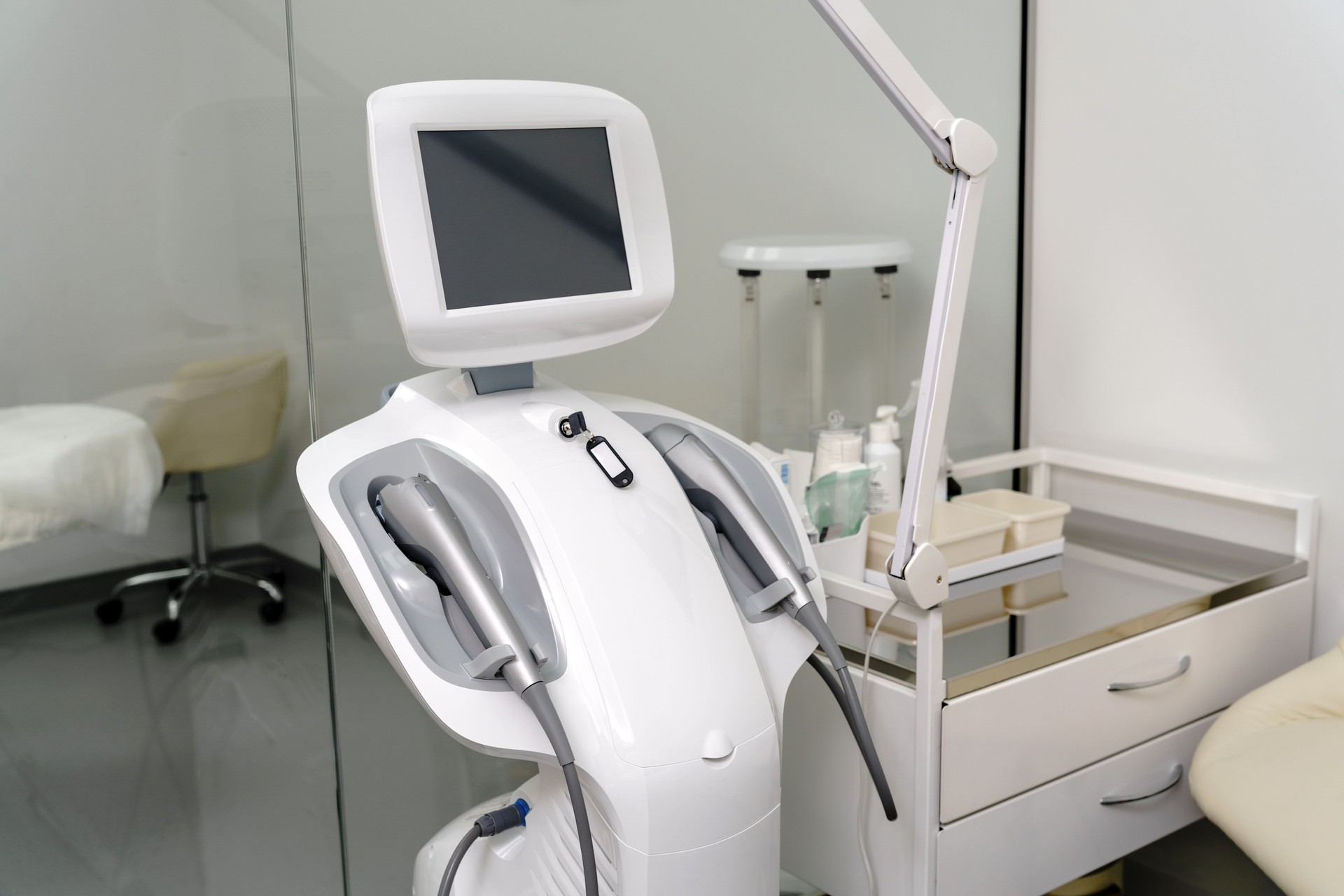 Modern Medical Laser Equipment in Clean Clinic